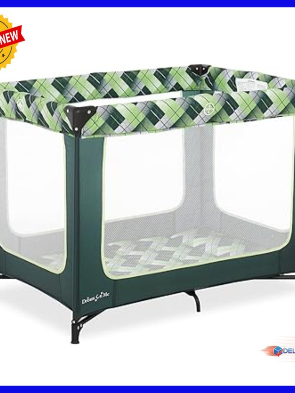 Portable Playard Lightweight Easy Setup Breathable Mesh Sides